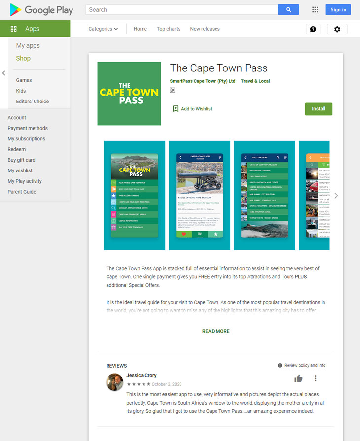 cape town pass app