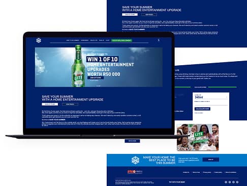 Teqnovos redesign of Castle Lite digital platform highlighting fast development, cost reduction, and full code ownership.
