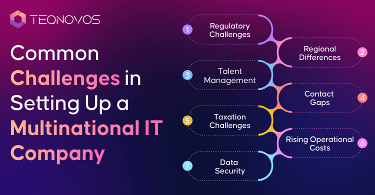 Common Challenges in Setting Up a Multinational IT Company - Teqnovos